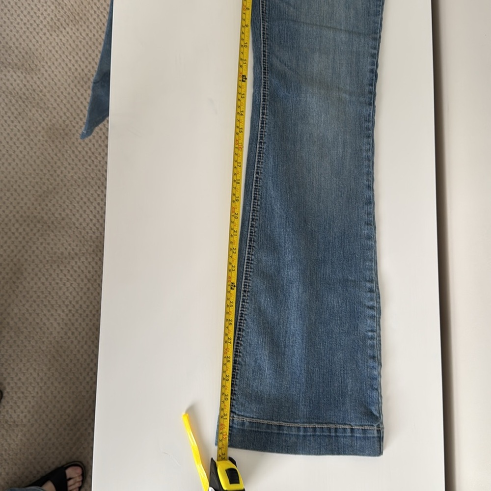 Cache Blue Flare Wide Leg Jeans - Picture 8 of 10